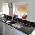 Large work surface and sink in utility room